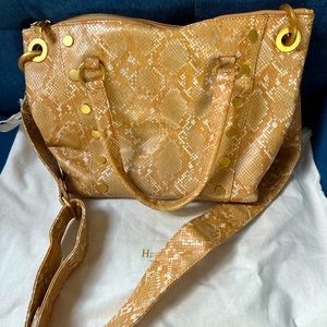 Hammitt Daniel Medium in Toast Tan Snake EUC